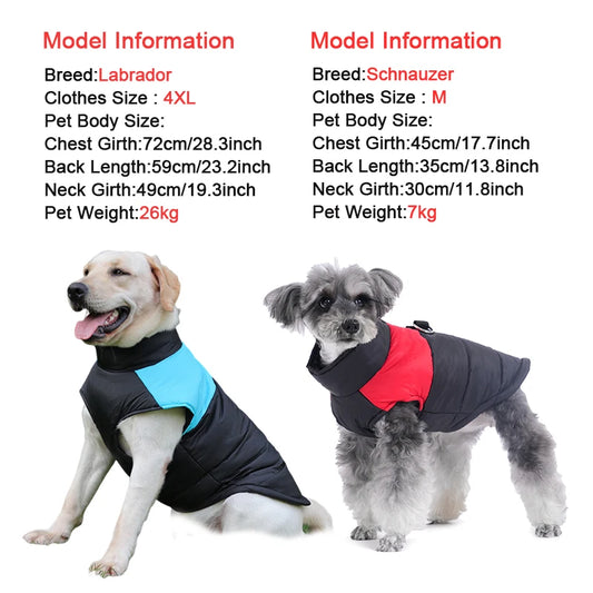Winter Dog Coat Waterproof Vest | XS - 6XL