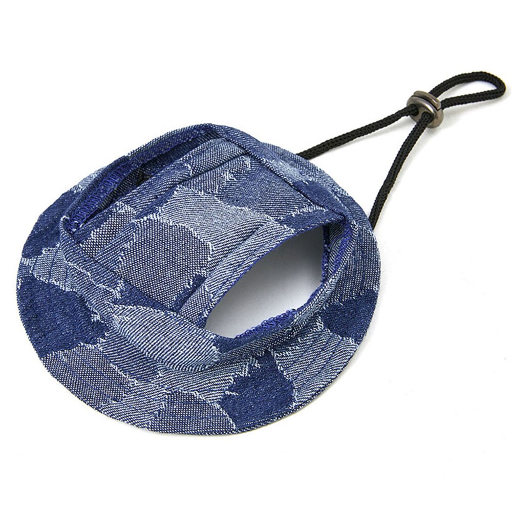 Casual Dog Hat | Stylish Summer Canvas Sun Cap with Ear Holes for Dogs | Multiple Sizes Available