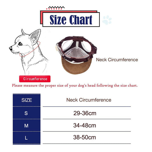 Sport Dog Baseball Cap | Adjustable Sun Hat