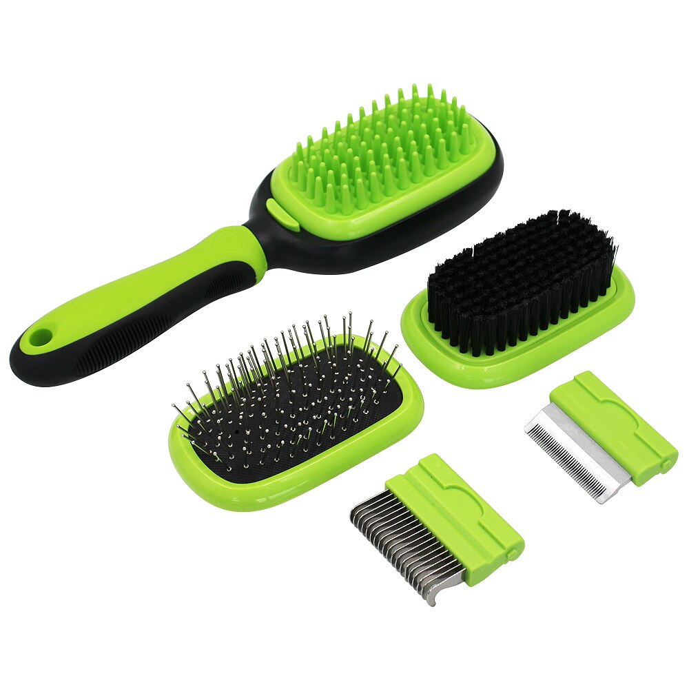 5-in-1 Pet Grooming Set | Multi-Functional Brush & Comb for Dogs & Cats | Hair Removal, Detangling, Massage & Daily Grooming