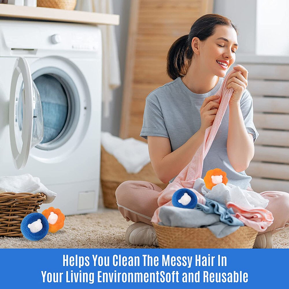 Pet Hair Remover Dryer Balls | Anti-Entanglement and Lint Catcher for Laundry