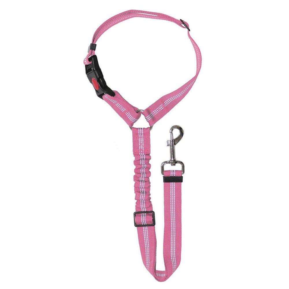 2-in-1 Dog Seat Belt Harness | Adjustable Bungee Leash & Headrest Restraint with Reflective Stitching