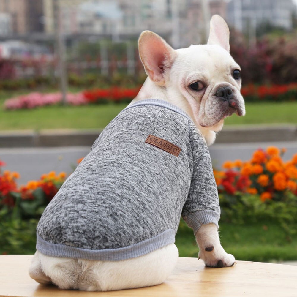 Soft Knit Dog Sweater Winter Pet Clothing | Warm Knitwear for Small Dogs & Cats, Available in Multiple Colours