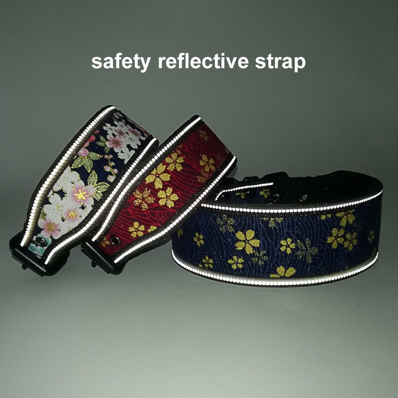 Reflective Soft Padded Adjustable Dog Collar | Wide Buckle Pet Collar for Medium to Large Dogs