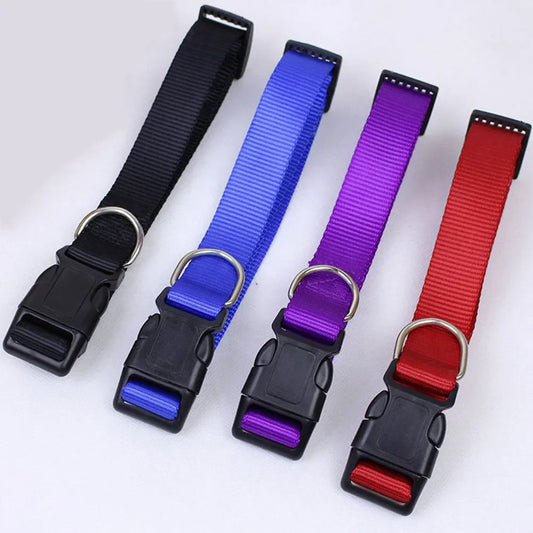 Soft Nylon Dog Collar with Quick Release