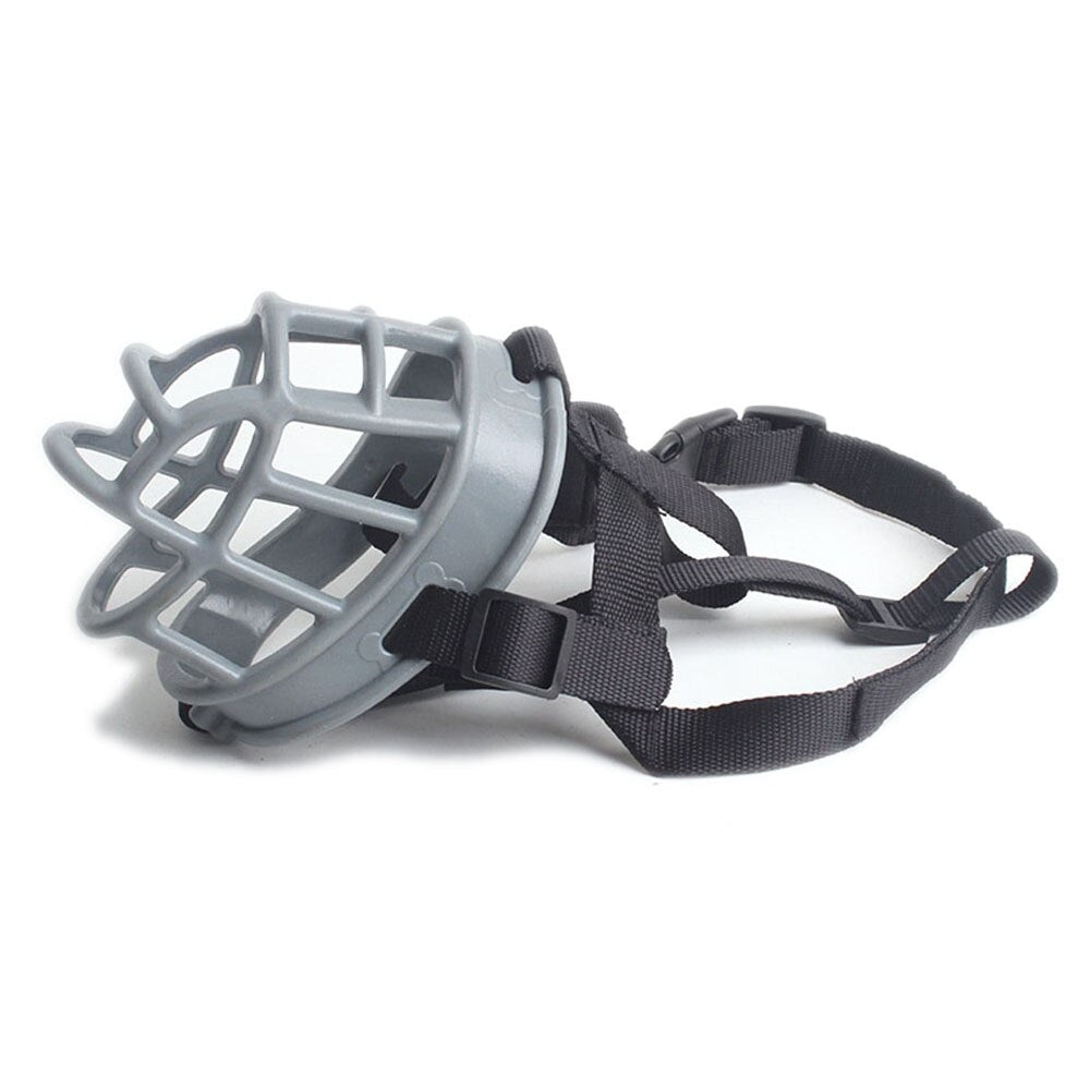 Adjustable Soft Silicone Dog Muzzle | Breathable Lightweight Basket Muzzle for Small, Medium, Large Dogs
