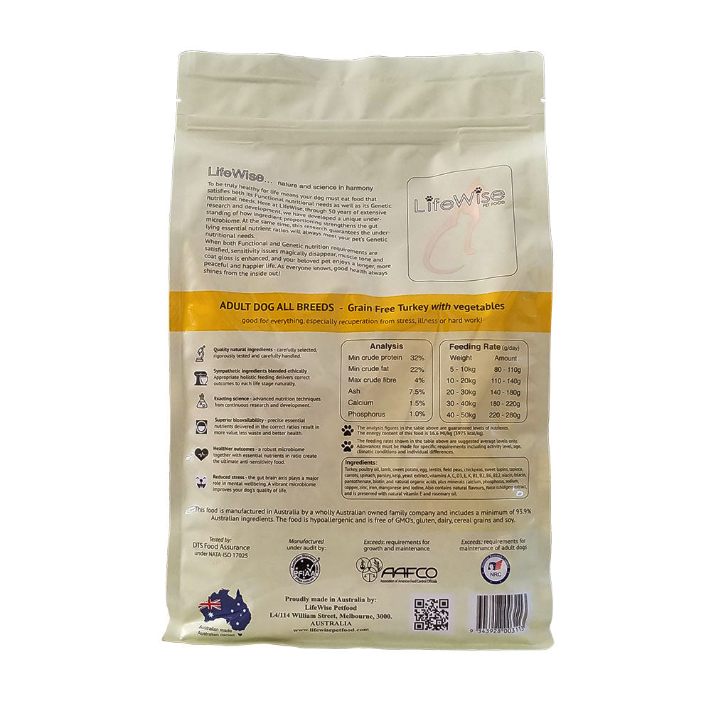 LifeWise Grain Free Turkey Adult Dog Food