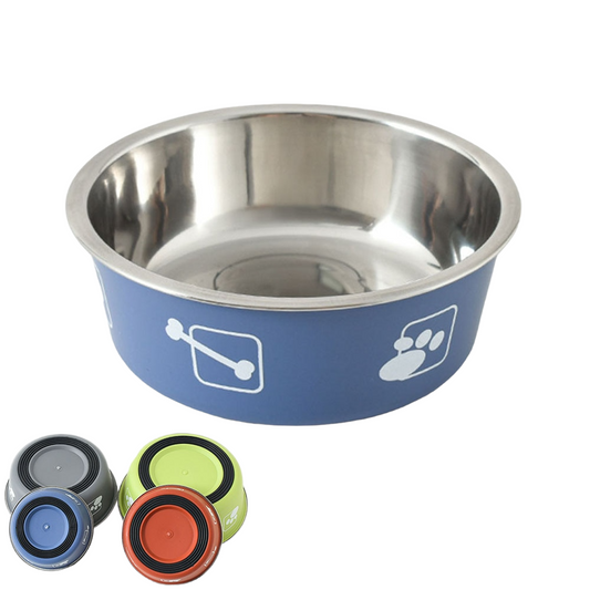 Stainless Steel Non-Slip Dog Bowl | Durable Pet Food & Water Bowl for Small, Medium, and Large Dogs