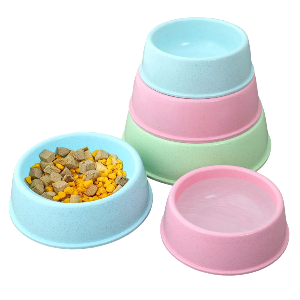 Eco-friendly Wheat Stalk Pet Bowls | Durable and Thickened Feeding Bowl for Cats & Dogs