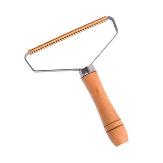 Wooden Lint Remover | Wool & Pet Hair Removal Scraper for Clothing and Fabric Care