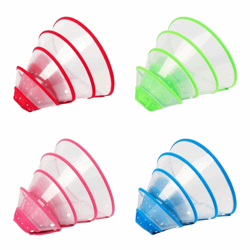 Adjustable Pet Recovery Cones | Soft, Breathable Dog & Cat Collar After Surgery