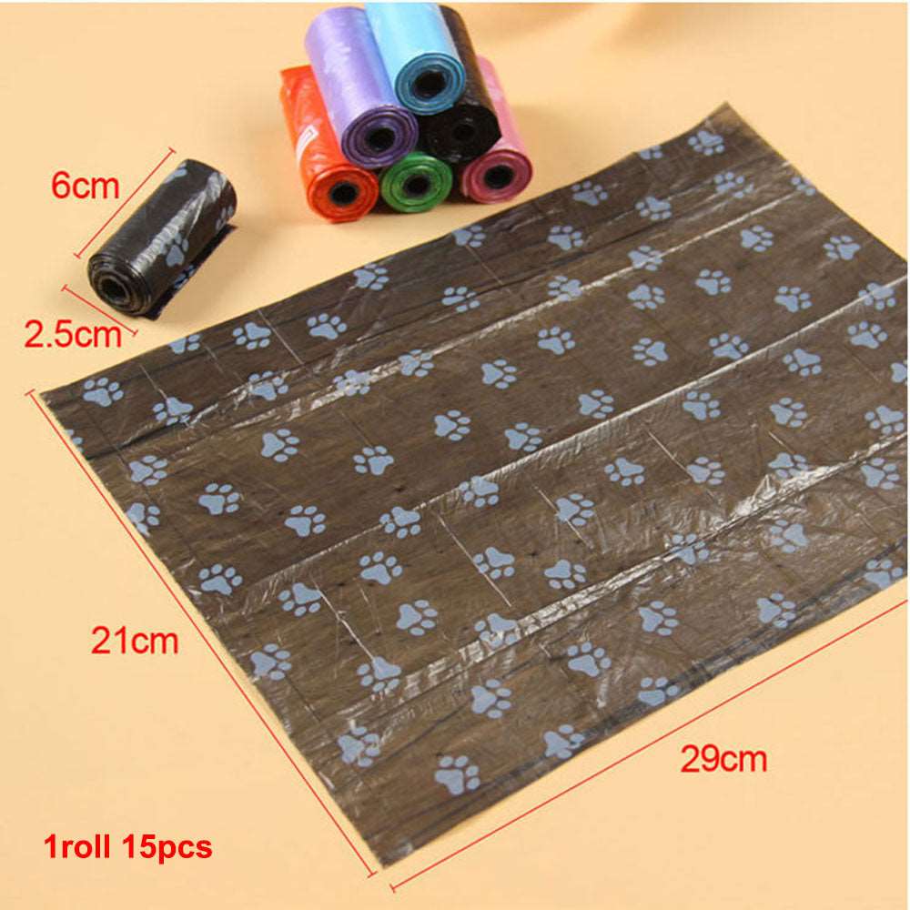10 Roll Pet Dog Poop Bags | Dispenser Garbage Bag for Dogs & Cats | Outdoor Cleaning Supplies