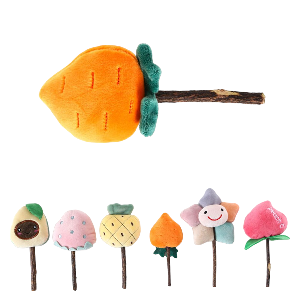 Silvervine Catnip Chew Sticks | Fruit-Shaped Natural Catnip Toy for Cats & Kittens