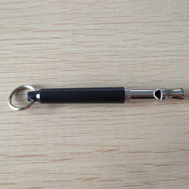 Ultrasonic Dog Training Whistle | Durable Stainless Steel Pet Flute Keychain with Adjustable Tone for Effective Recall and Obedience Training