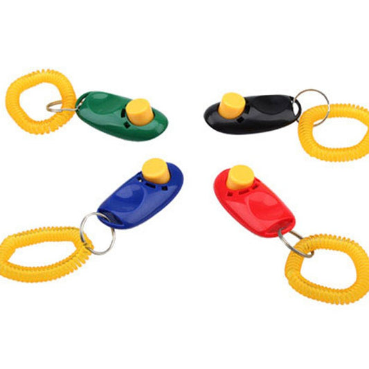 Adjustable Portable Dog Training Clicker with Wrist Strap | Sound Trainer Tool for Effective Obedience and Agility Training
