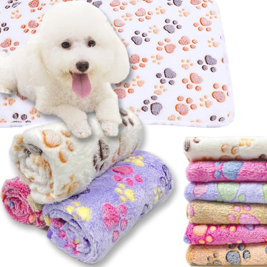 Cute Cartoon Pet Blanket | Soft, Fluffy, and Warm Bed Mat for Cats and Dogs | Pet Supplies