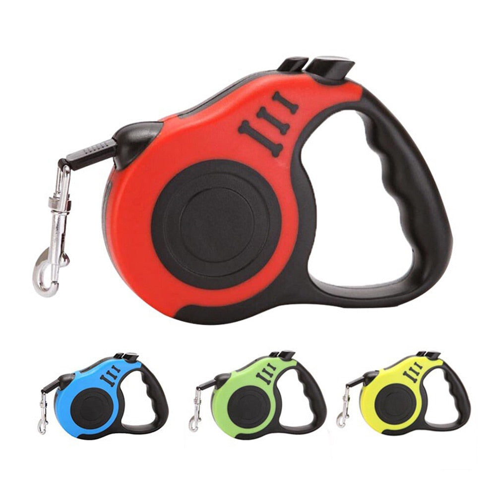 Retractable Dog Leash | Automatic Nylon Extension for Easy Walking & Running, Available in Multiple Colours
