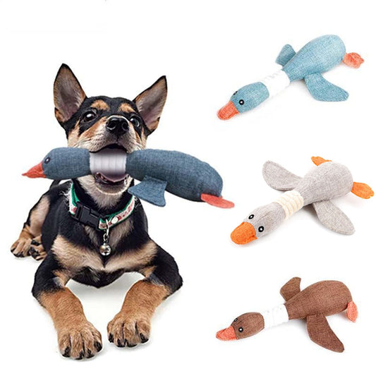 Durable Mallard Duck Dog Toy with Squeaker