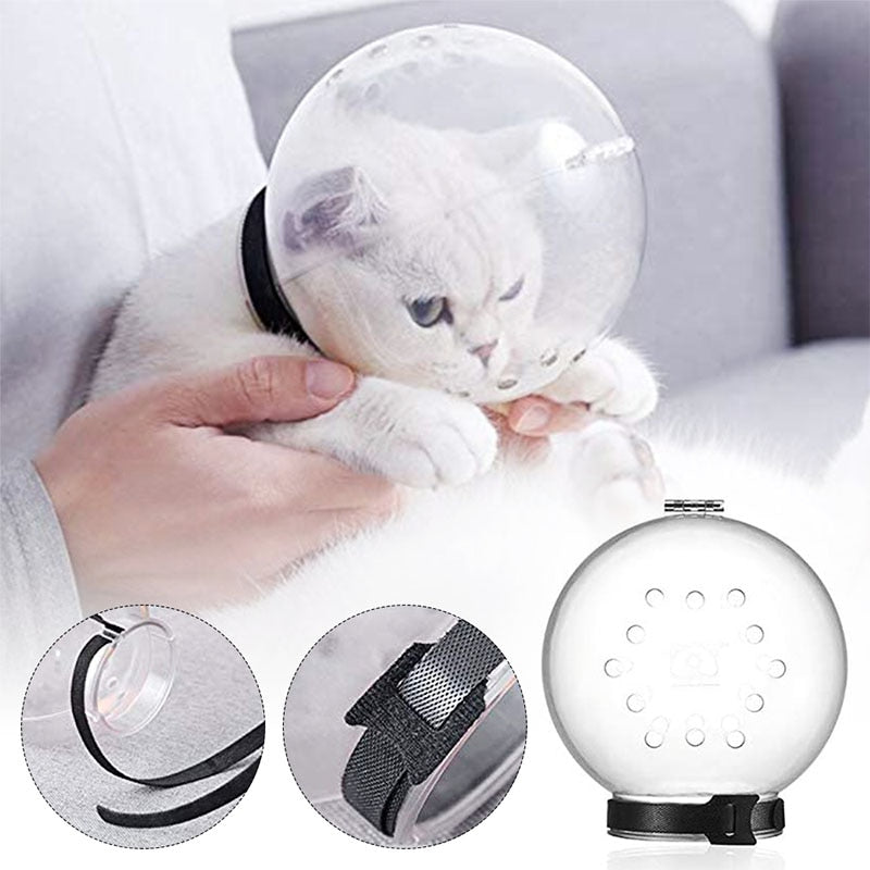 Cat Muzzle Anti-Bite Protective Space Hood | Breathable Grooming Mask for Small Pets | Prevents Biting and Licking