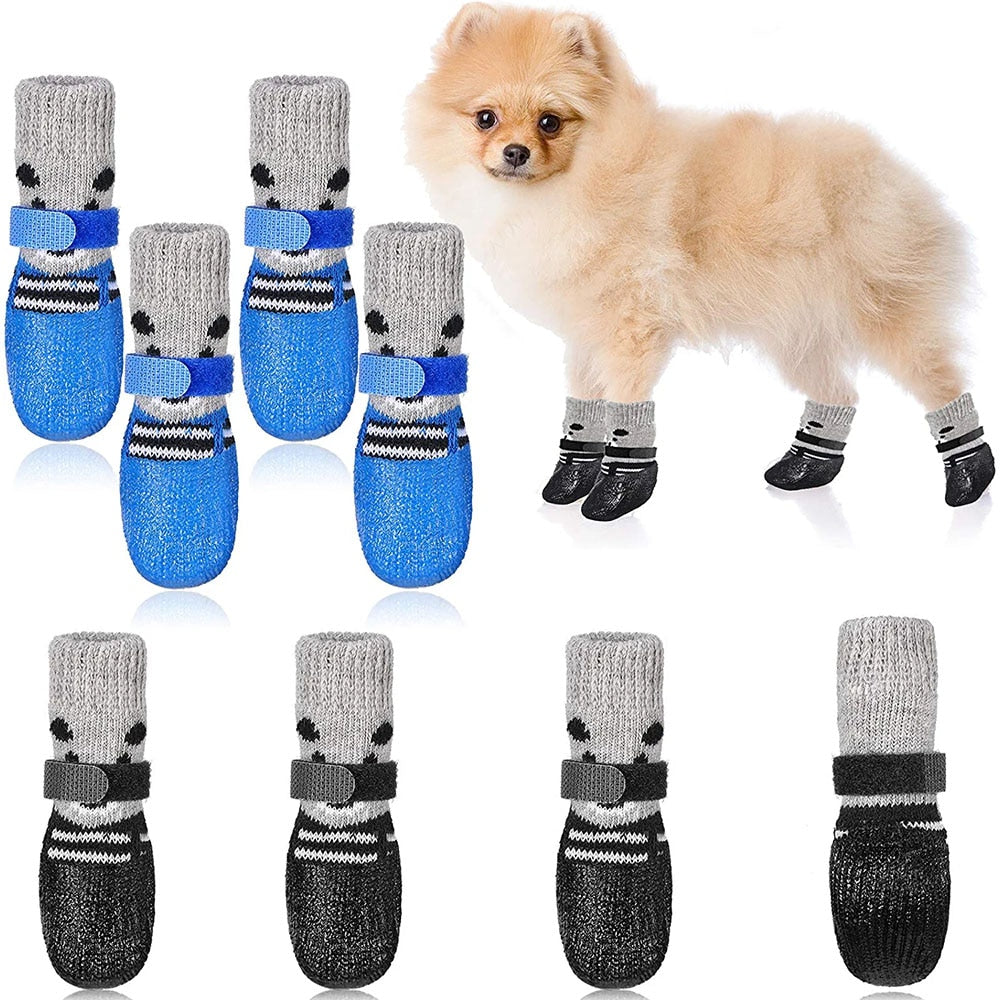 Waterproof Anti-Slip Dog & Cat Boots | Adjustable Pet Booties for Rain, Snow, and Outdoor Protection