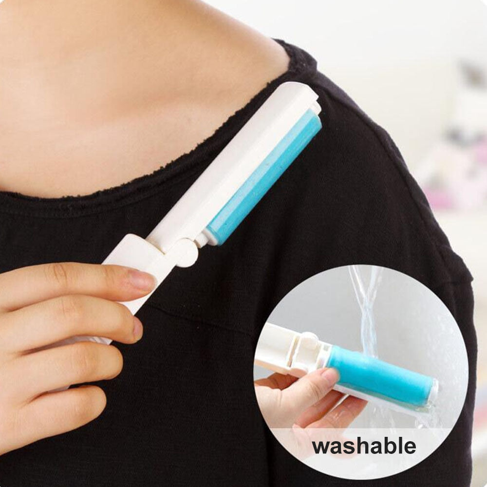 Portable Washable Lint Roller | Reusable Pet Hair Remover for Clothes, Sofa & Car Seats