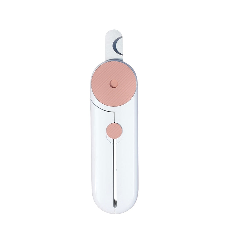 LED Luminous Pet Nail Clippers With Safety Guard | Hidden Nail File & LED Light for Cats and Small Dogs