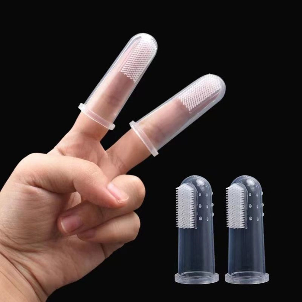 Pet Fingertip Toothbrush | Super Soft Oral Care Finger Brush for Dogs & Cats, Gentle Tooth Cleaning for All Pets