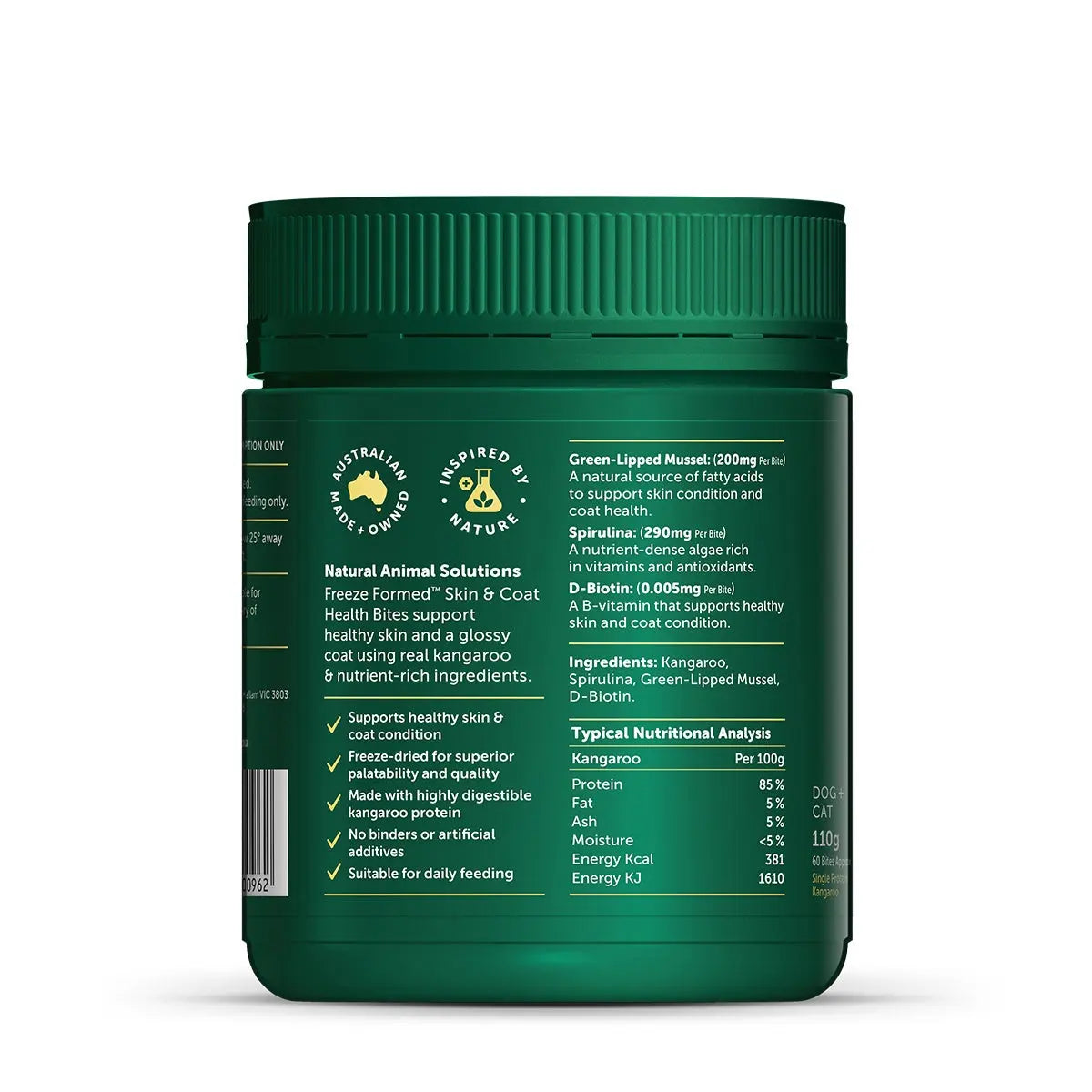 Natural Animal Solutions Skin & Coat Bites 110g