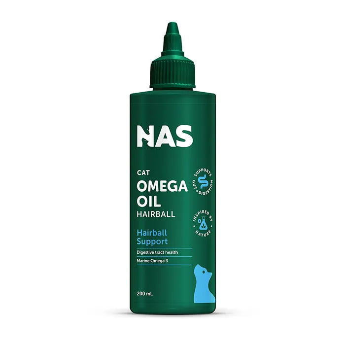Natural Animal Solutions Hairball Omega Oil For Cats 200ml