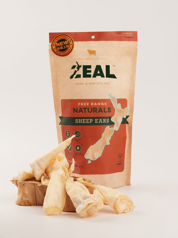 Zeal Sheep Ears Dog Treats 125g