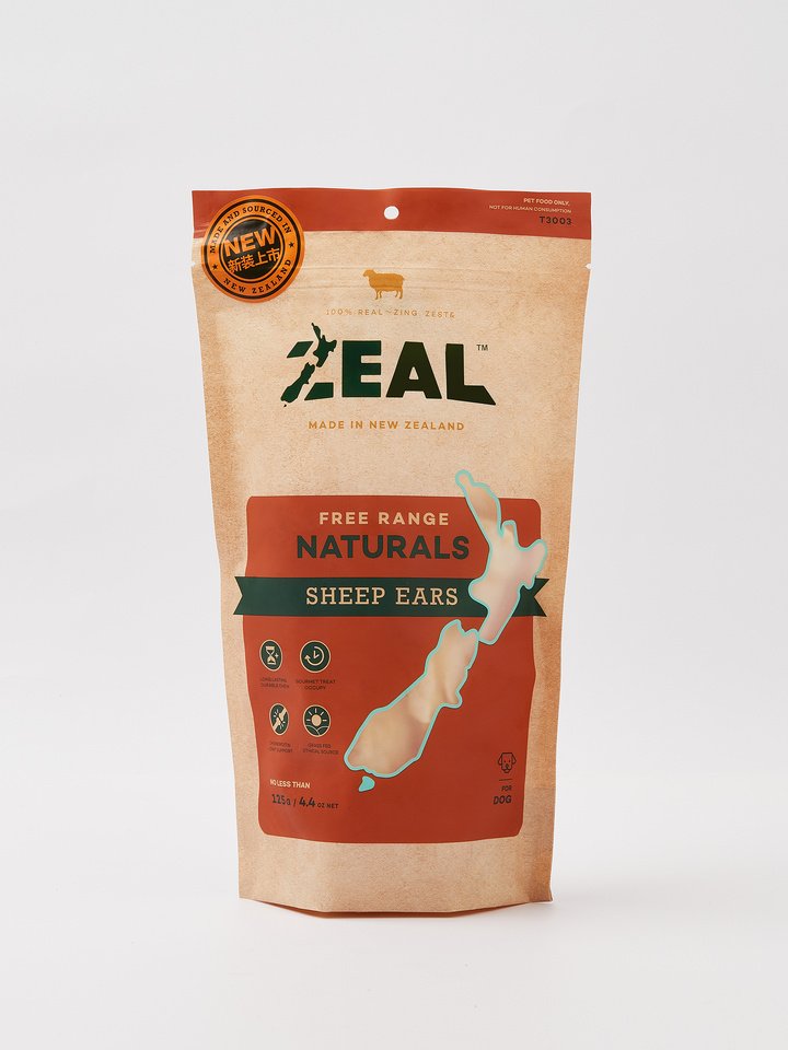 Zeal Sheep Ears Dog Treats 125g