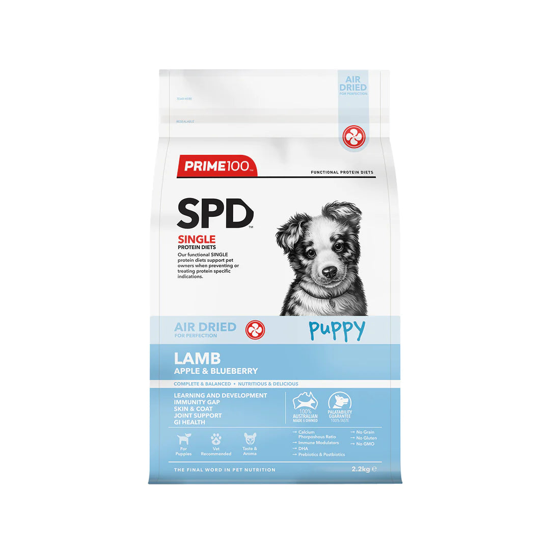 Prime100 SPD Air Dried Lamb, Apple & Blueberry Puppy Food