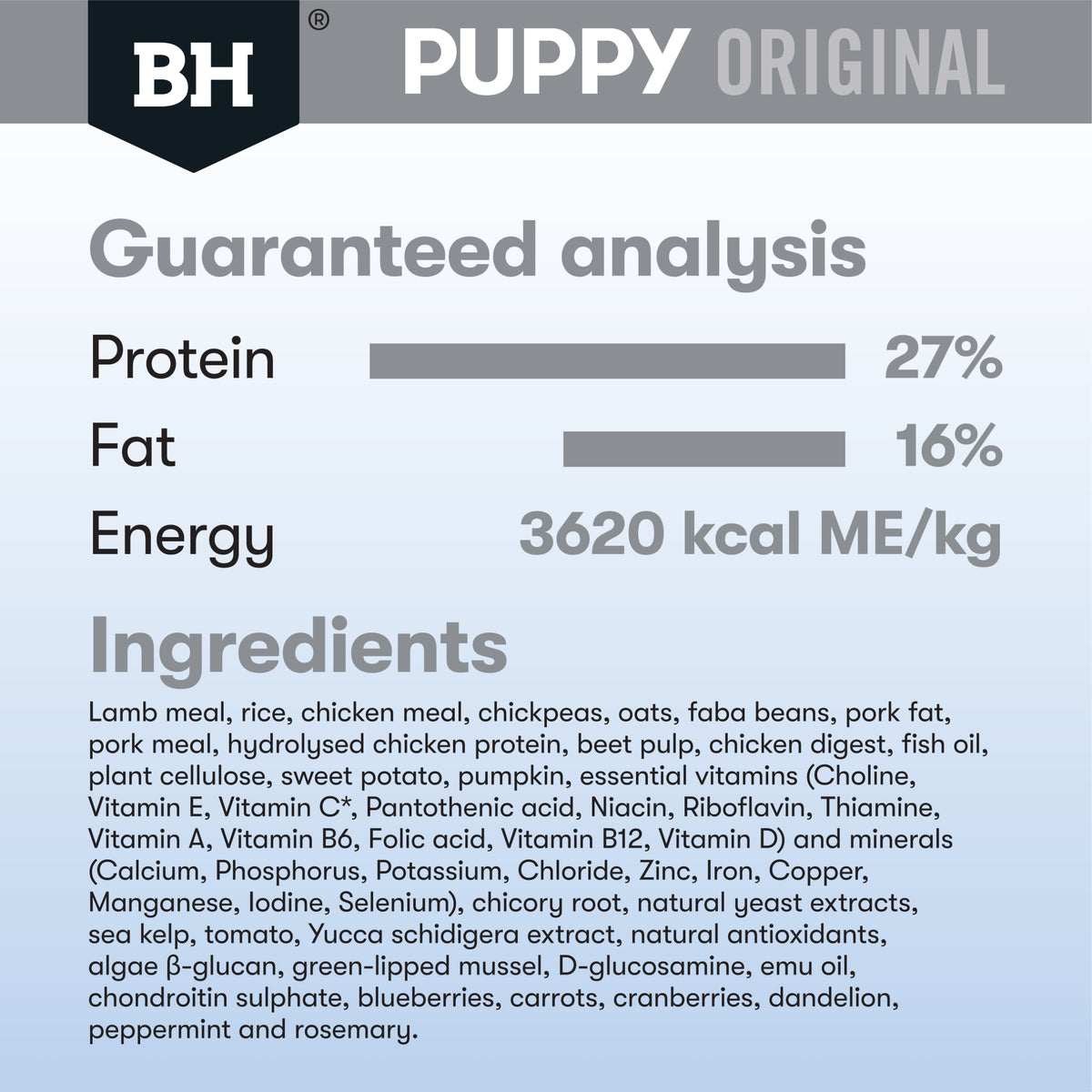 Black Hawk Lamb & Rice Large Breed Puppy Food