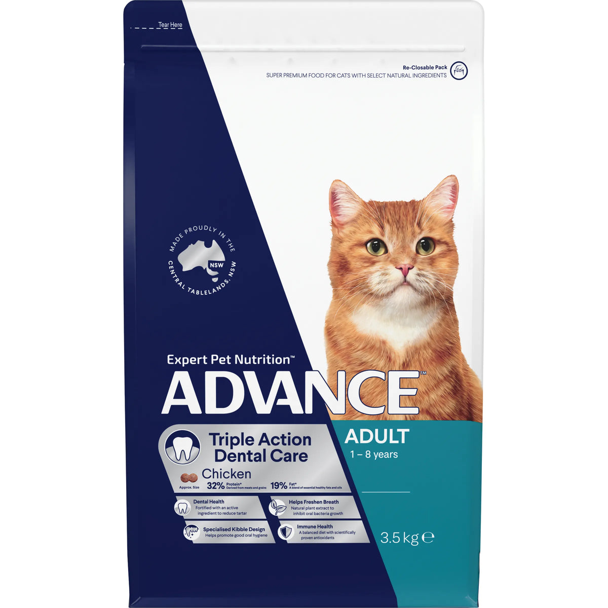 Advance Adult Cat Triple Action Dental Food