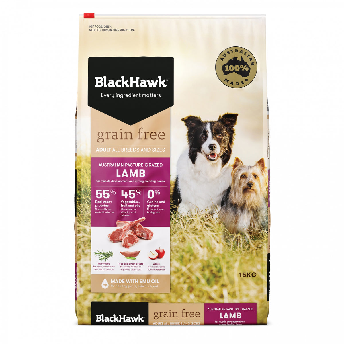 Black Hawk Adult Dog Grain Free Lamb Food