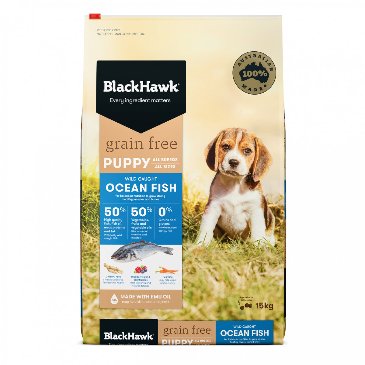 Black Hawk Puppy Grain Free Ocean Fish Food