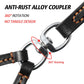Double Leather Dog Leash | 360 Swivel, No Tangle Walking & Training Leash for Two Dogs
