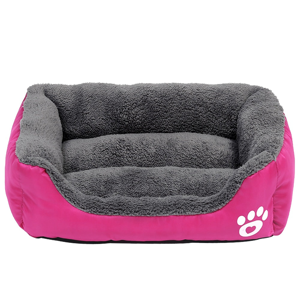 Comfortable Sofa Bed | S - 2XL Sizes | Soft, Warm Fleece Bed with Waterproof Bottom for all Pets!
