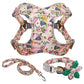 Printed Harness, Leash, and Collar Set | No Pull Vest Set for Dogs