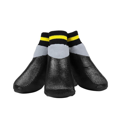 Outdoor Waterproof Non-Slip Socks with Rubber Sole | Paw Protector for Small to Large Dogs