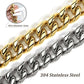 19mm Stainless Steel Dog Chain Collars | Pet Training & Show Collar for Medium and Large Dogs