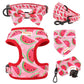 6-Piece Fashion Printed Dog Harness Set | Matching Collar, Leash, Poop Bag, and Bandana | For Small to Medium Dogs