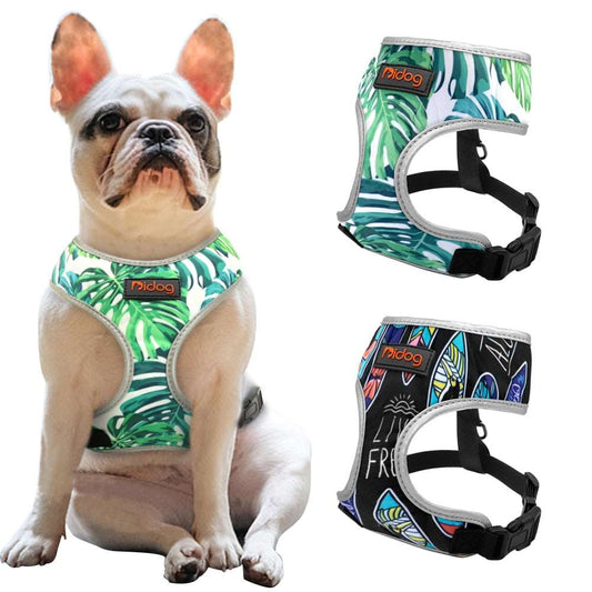 Breathable Reflective Printed Harness | For Small Medium Dogs Cats | Walking Vest for Puppies and Dogs