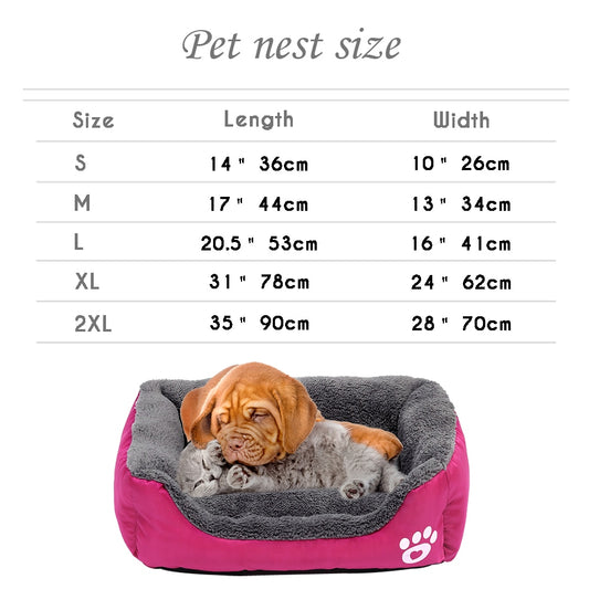 Soft Fleece Warm Dog Bed | Waterproof Bottom