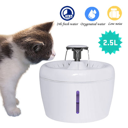 Automatic Fountain Water Dispenser | 2.5L Electric USB-Powered Drinking Fountain