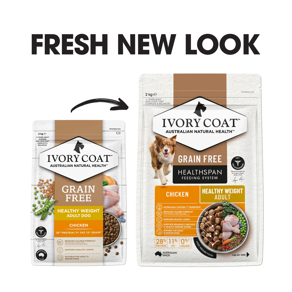 Ivory Coat Healthy Weight Adult Dog Grain Free Chicken Food