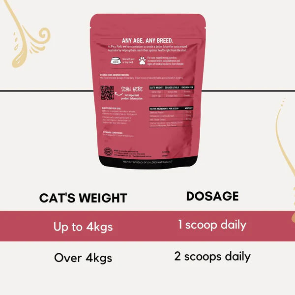 PetzPark Liver Support for Cats 90g Powder