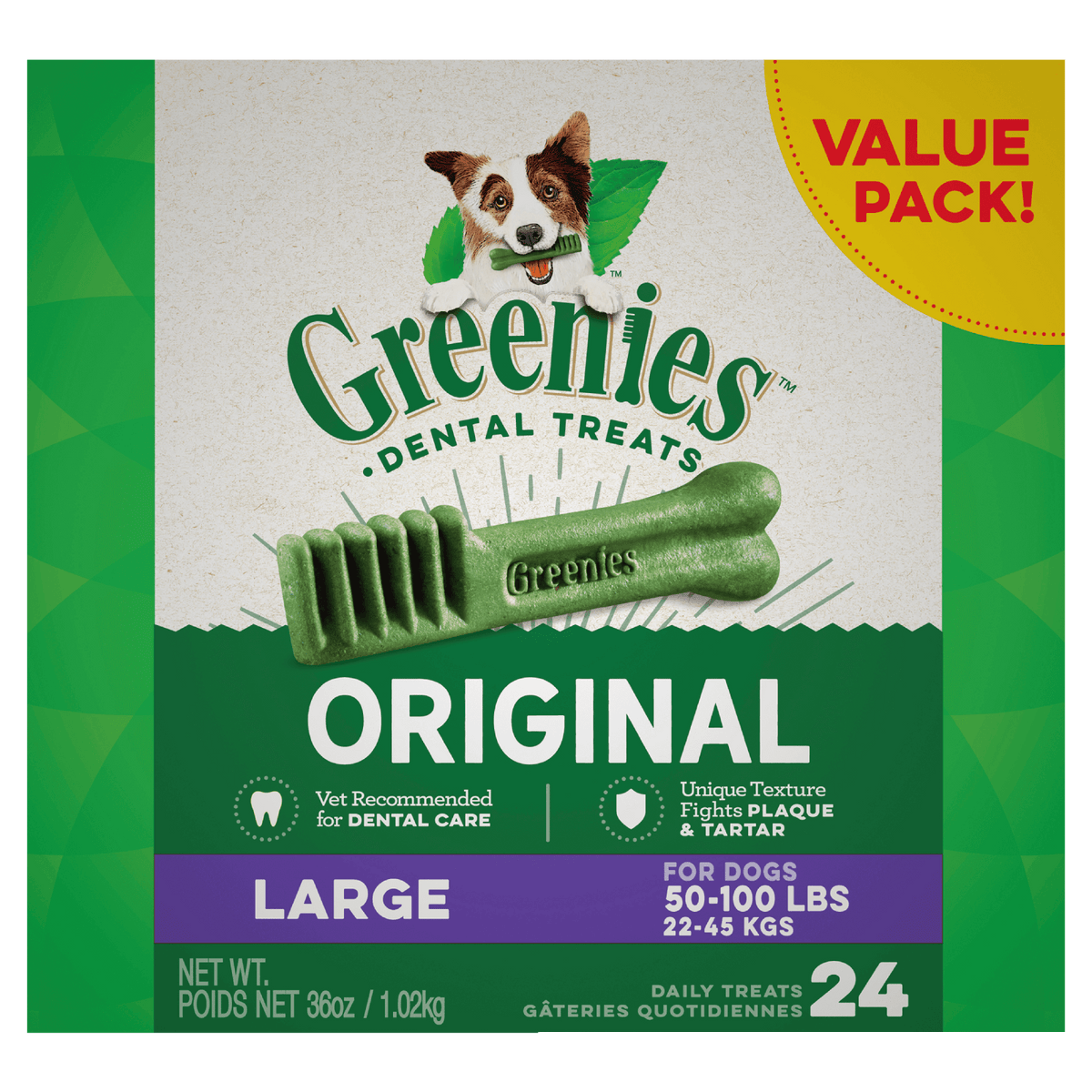 Greenies Original Dental Dog Treats Value Pack