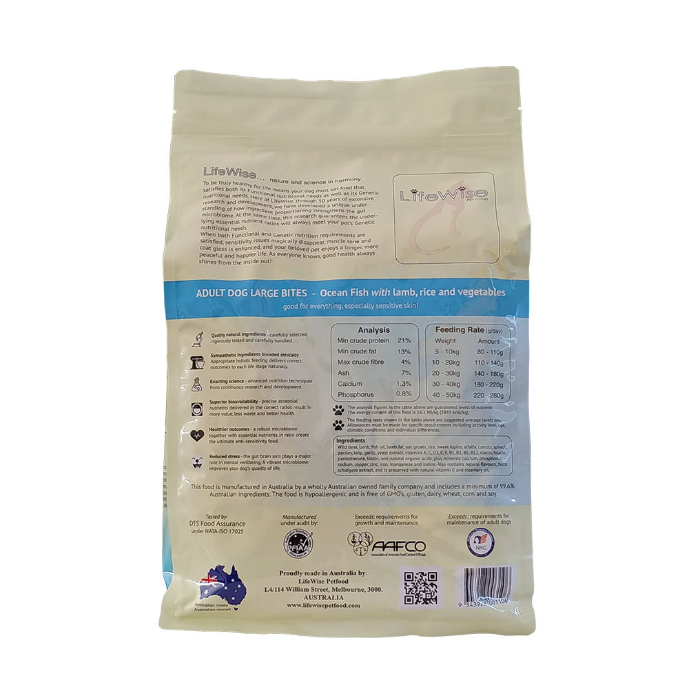 LifeWise Ocean Fish Large Bites Adult Dog Food