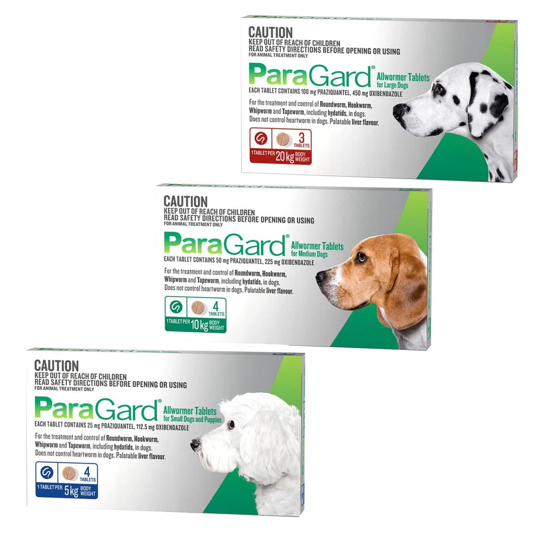 ParaGard Allwormer Tablets for Dogs & Puppies